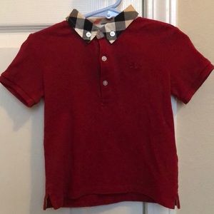 Burberry “Size 2T” Polo Style Shirt